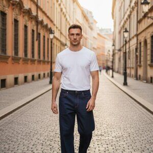 90s Vintage Johnny Suede Flame Embroidered Lightweight Dress Pants